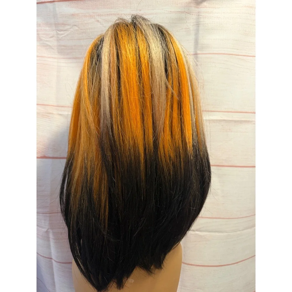 Dark colored wig synthetic